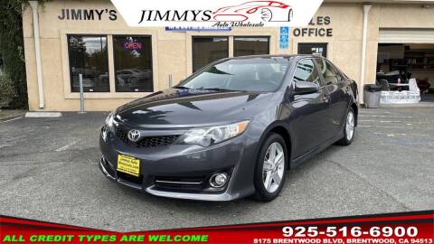 2012 Toyota Camry for sale at JIMMY'S AUTO WHOLESALE in Brentwood CA