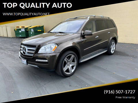 2012 Mercedes-Benz GL-Class for sale at TOP QUALITY AUTO in Rancho Cordova CA