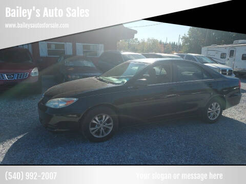 2004 Toyota Camry for sale at Bailey's Auto Sales in Cloverdale VA