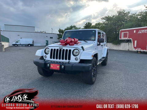 2017 Jeep Wrangler Unlimited for sale at Elmora Motor Sport in Elizabeth NJ