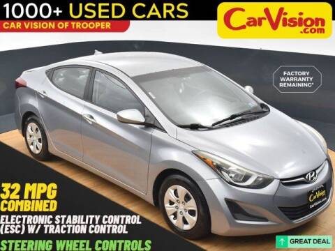 2016 Hyundai Elantra for sale at Car Vision of Trooper in Norristown PA