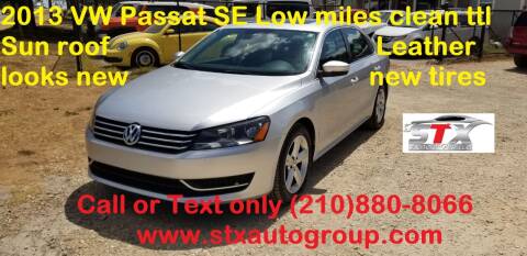 2013 Volkswagen Passat for sale at STX Auto Group in San Antonio TX