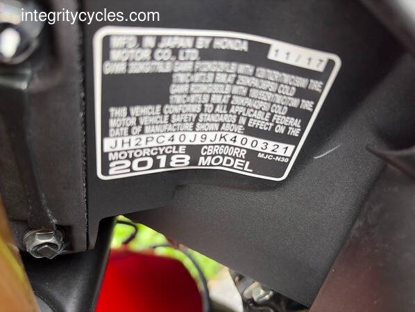 2018 Honda CBR600RR