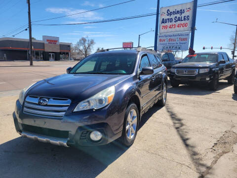 2013 Subaru Outback for sale at Springs Auto Sales in Colorado Springs CO