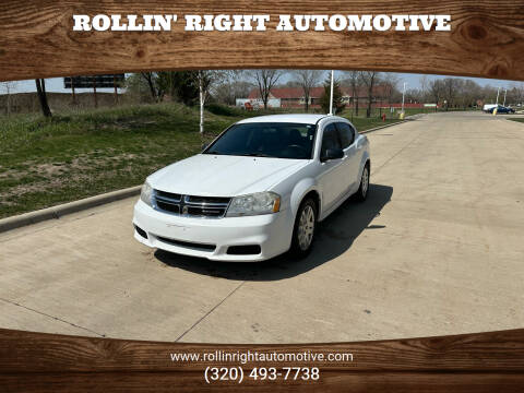 2011 Dodge Avenger for sale at Rollin' Right Automotive in Saint Cloud MN