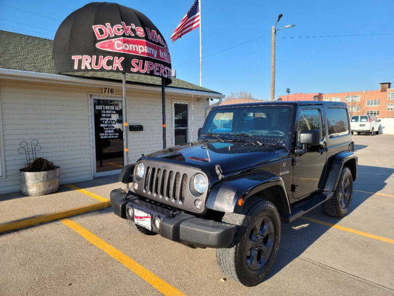 2017 Jeep Wrangler for sale at DICK'S MOTOR CO INC in Grand Island NE