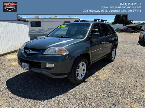 2006 Acura MDX for sale at Best Value Automotive in Eugene OR