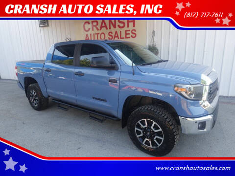 2019 Toyota Tundra for sale at CRANSH AUTO SALES, INC in Arlington TX