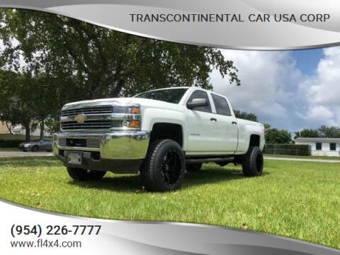 2015 Chevrolet Silverado 2500HD for sale at Transcontinental Car USA Corp in Fort Lauderdale FL