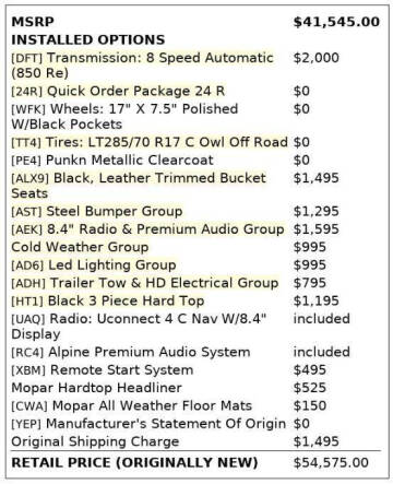 2019 Jeep Wrangler Unlimited Rubicon