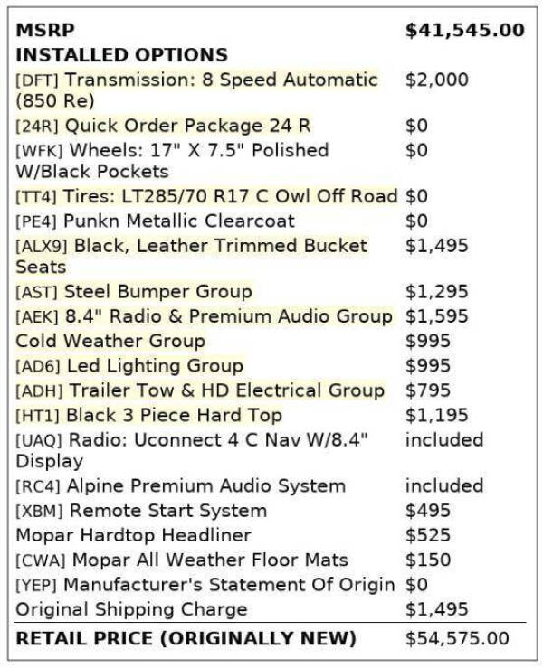 2019 Jeep Wrangler Unlimited Rubicon