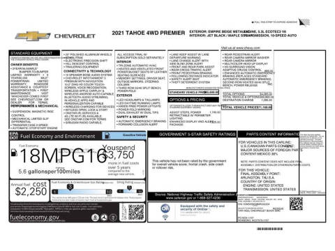 2021 Chevrolet Tahoe Premier