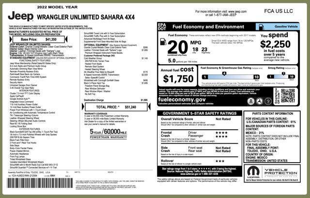 2022 Jeep Wrangler Unlimited