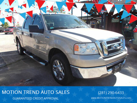 2008 Ford F-150 for sale at MOTION TREND AUTO SALES in Tomball TX