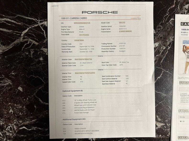 1999 Porsche 911