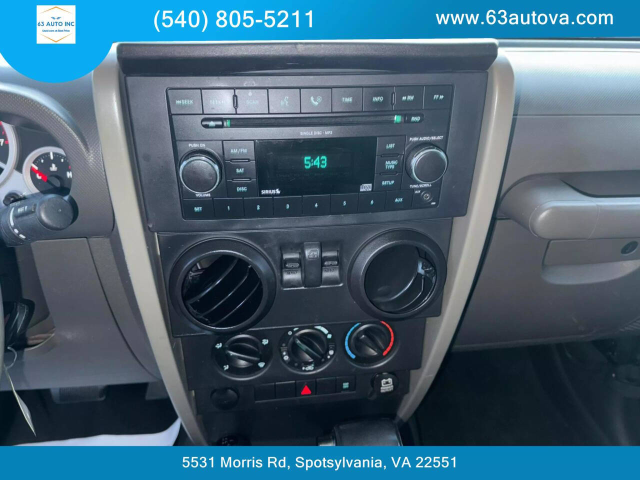 2007 Jeep Wrangler for sale at 63 Auto Inc in Spotsylvania, VA