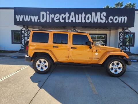 2013 Jeep Wrangler Unlimited for sale at Direct Auto in Biloxi MS