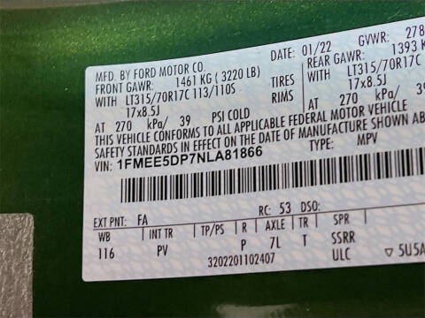 2022 Ford Bronco Wildtrak Advanced