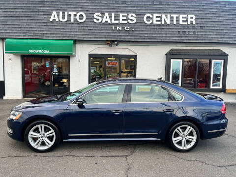 2014 Volkswagen Passat for sale at Auto Sales Center Inc in Holyoke MA
