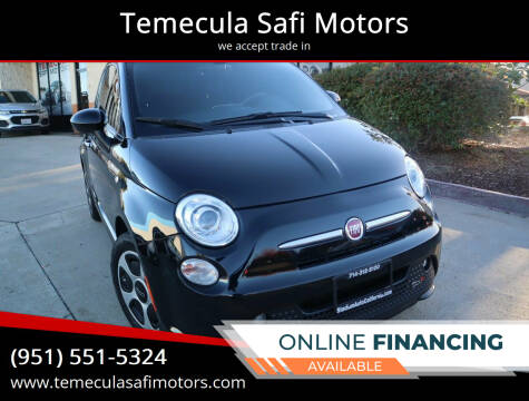 2017 FIAT 500e for sale at Temecula Safi Motors in Temecula CA