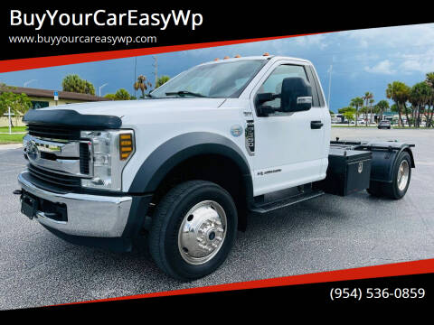 2018 Ford Super Duty F-550 DRW XLT for sale at BuyYourCarEasyWp in West Park FL