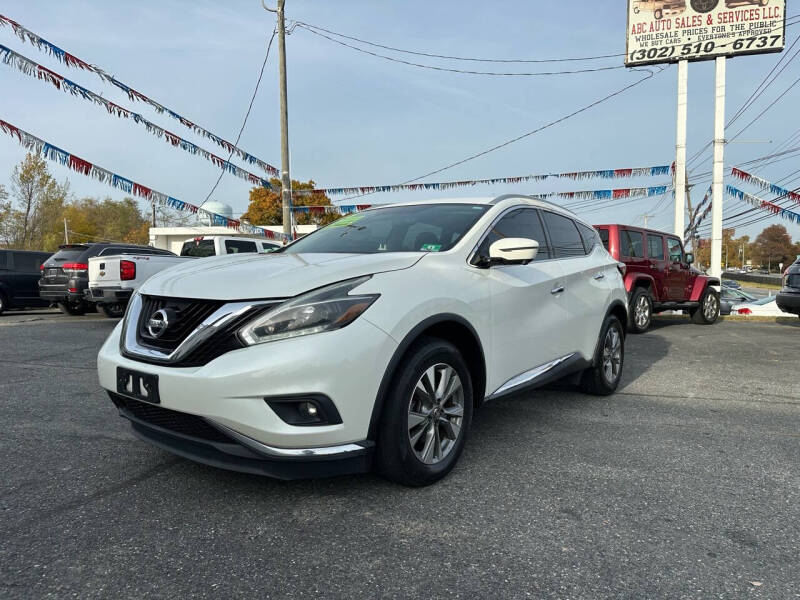 Used 2018 Nissan Murano SL with VIN 5N1AZ2MH0JN104784 for sale in New Castle, DE