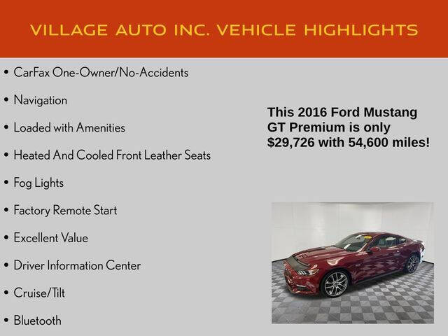 2016 Ford Mustang GT Premium