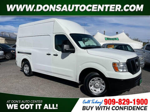 2019 Nissan NV for sale at Dons Auto Center in Fontana CA