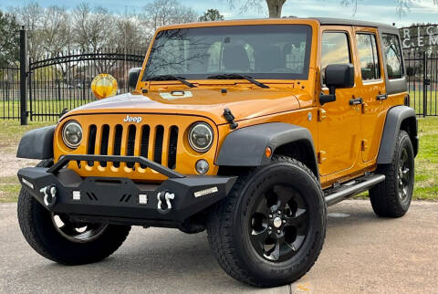 2014 Jeep Wrangler Unlimited for sale at Texas Auto Corporation in Houston TX