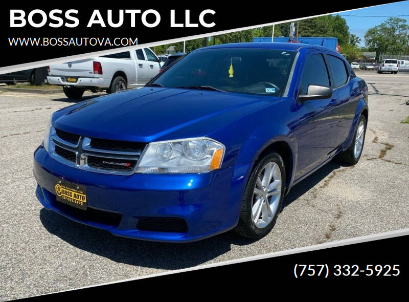 2013 Dodge Avenger for sale at BOSS AUTO LLC in Norfolk VA