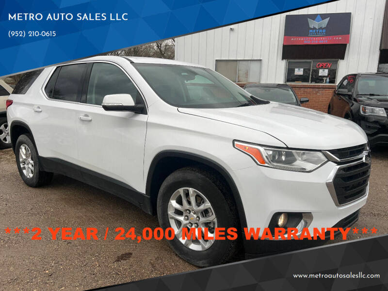 2021 Chevrolet Traverse for sale at METRO AUTO SALES LLC in Lino Lakes MN