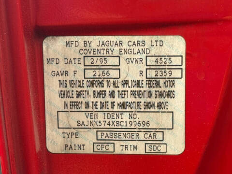 1995 Jaguar XJ-Series XJS