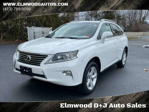 2013 Lexus RX 350 for sale at Elmwood D+J Auto Sales in Agawam MA