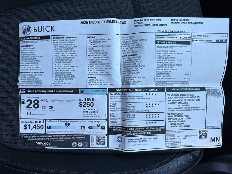 2020 Buick Encore GX Select
