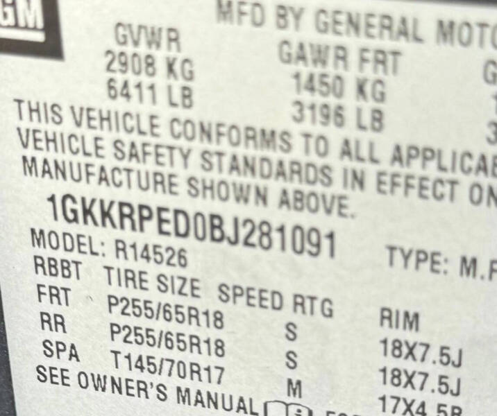 2011 GMC Acadia SLE