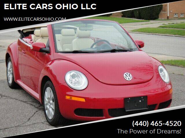 2009 Volkswagen New Beetle Convertible for sale at ELITE CARS OHIO LLC in Solon OH
