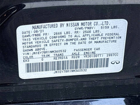 2022 Infiniti Q50 Luxe