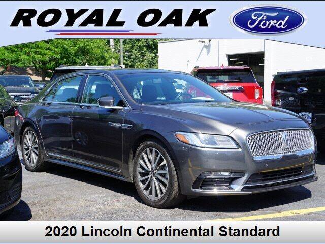 2020 Lincoln Continental for sale at Bankruptcy Auto Loans Now in Royal Oak MI