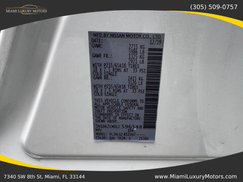 2020 Nissan Pathfinder SL