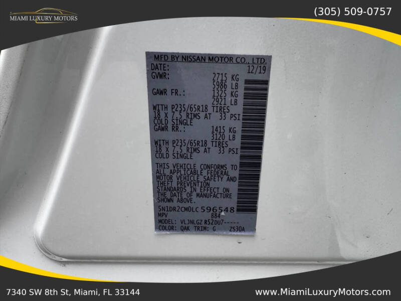 2020 Nissan Pathfinder SL