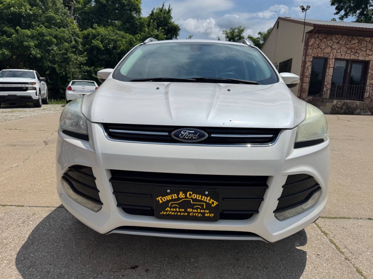 White Platinum Metallic Tri-Coat 2014 Ford Escape Titanium Titanium 4dr SUV 2