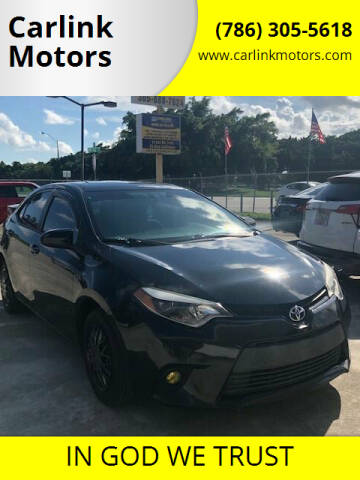 2016 Toyota Corolla for sale at Carlink Motors in Miami FL