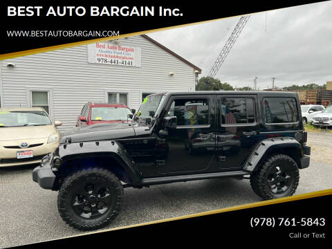2015 Jeep Wrangler Unlimited for sale at BEST AUTO BARGAIN inc. in Lowell MA
