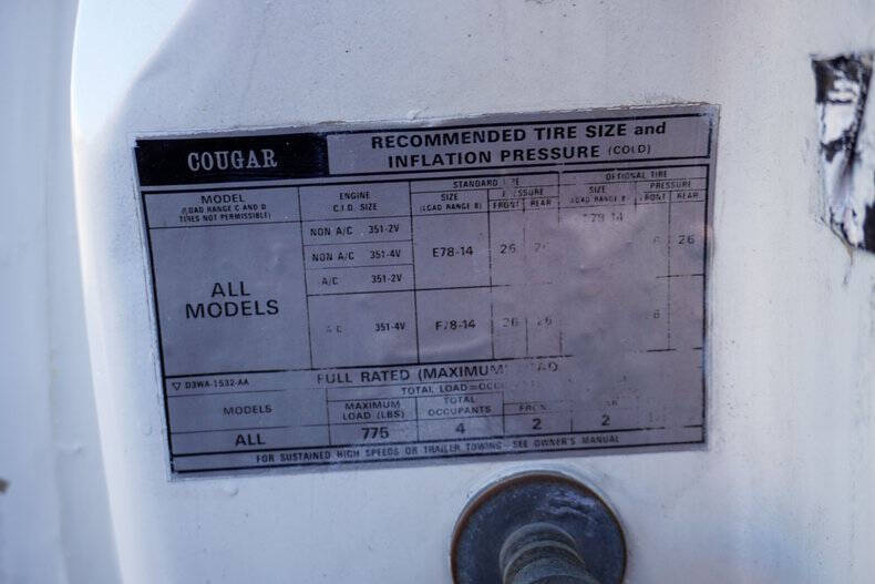 1973 Mercury Courgar Convertible