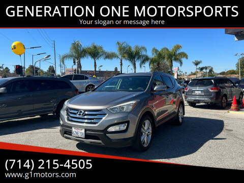 2013 Hyundai Santa Fe Sport for sale at GENERATION ONE MOTORSPORTS in La Habra CA