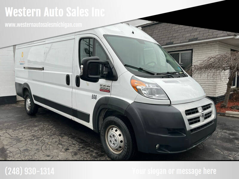 2018 RAM ProMaster for sale at Western Auto Sales Inc in Farmington Hills MI