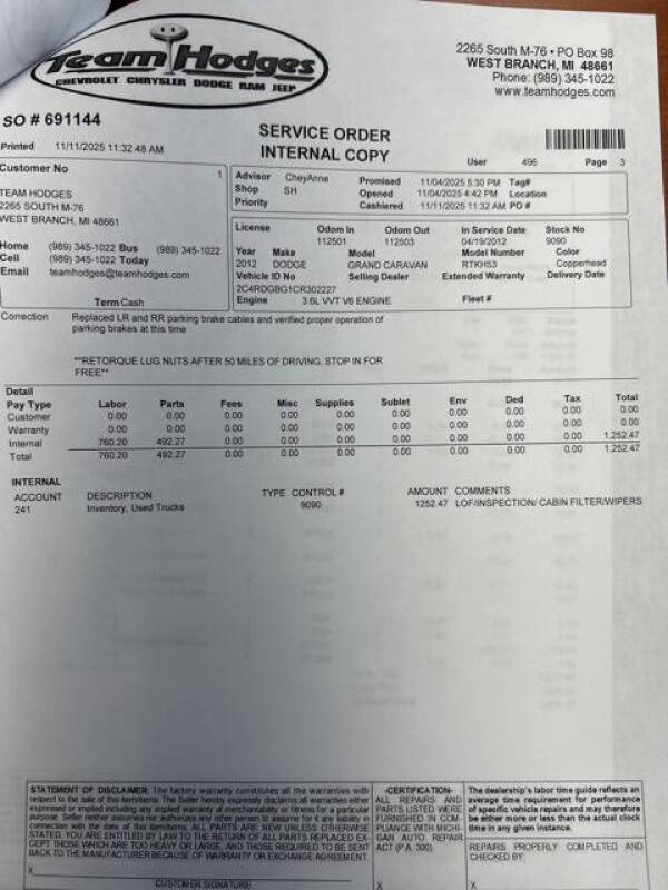 2012 Dodge Grand Caravan