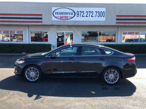 2013 Ford Fusion for sale at Traditional Autos in Dallas TX