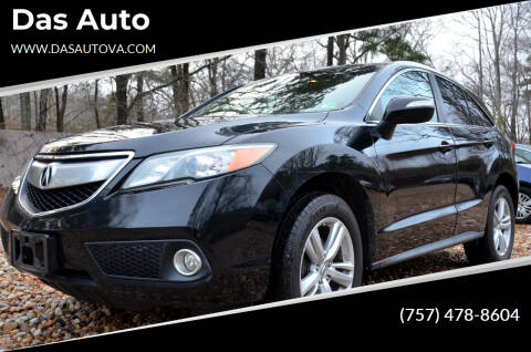2014 Acura RDX for sale at Das Auto in Virginia Beach VA