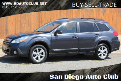 2013 Subaru Outback for sale at San Diego Auto Club in Spring Valley CA